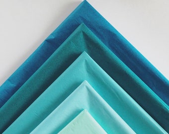 TISSUE PAPER SHEETS Mint Seafoam Green Aqua Teal Blue Retail and