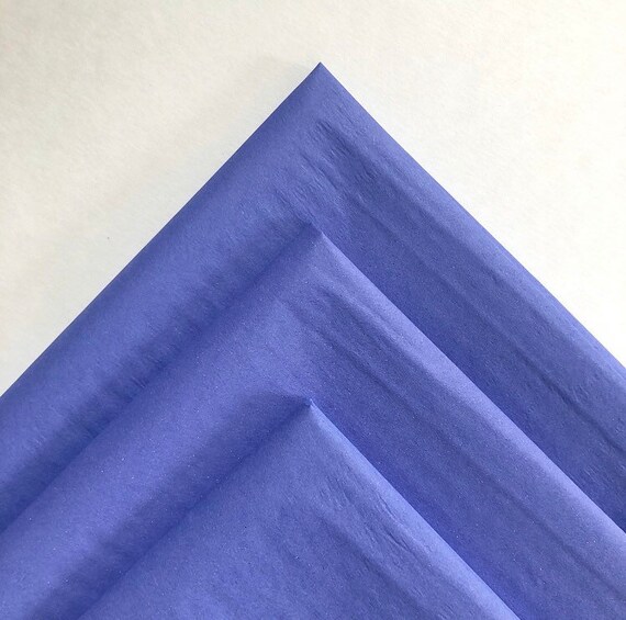 TISSUE PAPER SHEETS periwinkle purple blue retail and gift wrapping craft supply packaging diy art project decoupage pompom colors Il_570xn