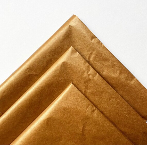 METALLIC BRONZE Tissue Paper Sheets Gift Present Wrapping Craft