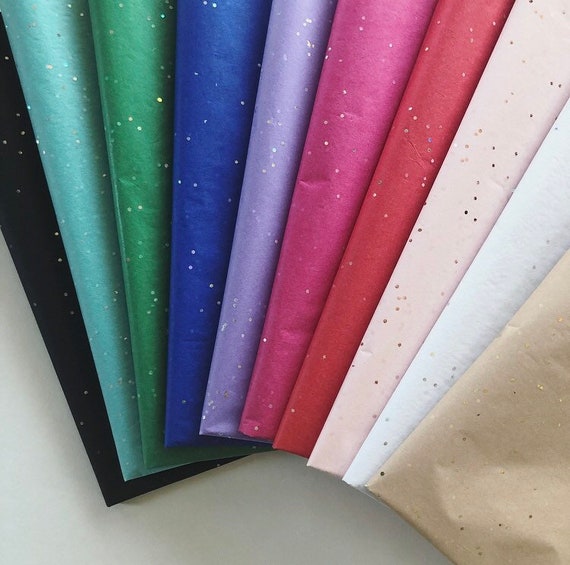 Glitter Tissue Paper Sheets, 6 Packs of 5 Sheets (30 Sheets Total) 