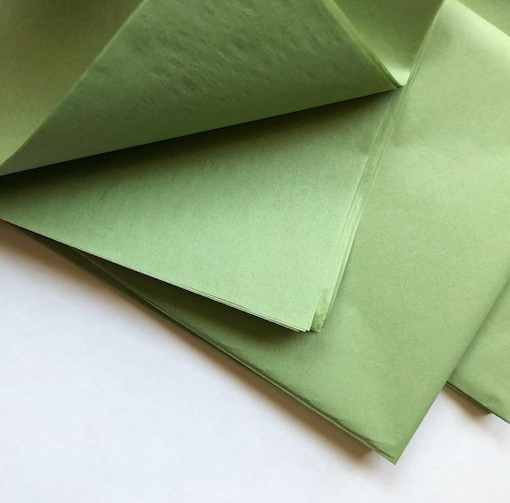 TISSUE PAPER SHEETS Sage Light Green Pastel Neutral Retail and Gift  Wrapping Craft Supply Packaging Diy Art Project Decoupage Pompom Colors 