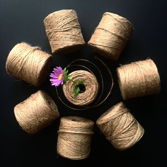 CRAFT JUTE TWINE / 200 feet / gift wrapping / craft supply / party