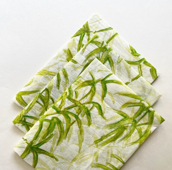 BAMBOO GARDEN tissue paper sheets / gift present wrapping craft supply