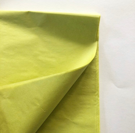 TISSUE PAPER SHEETS Sage Olive Chartreuse Moss Green Retail and