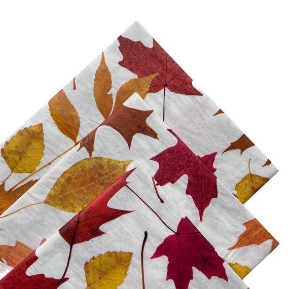 Tissue Paper Fall Leaf Craft