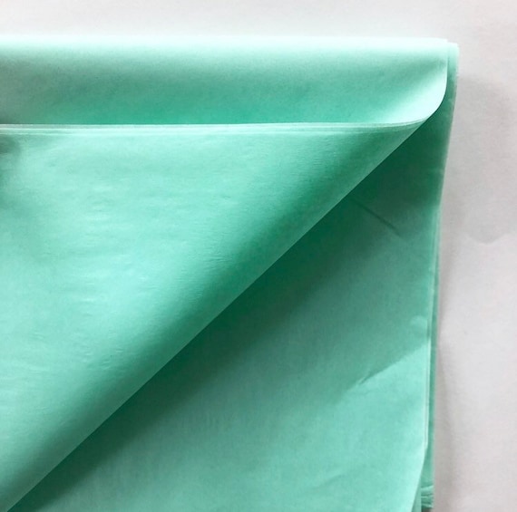 TISSUE PAPER SHEETS Mint Seafoam Green Aqua Teal Blue Retail and Gift  Wrapping Craft Supply Packaging Diy Art Project Decoupage Pompom 