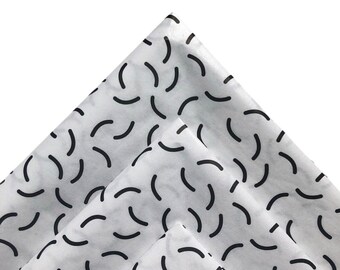 NOODLE BOP 34 sheets tissue paper gift present wrapping craft supply retail store packaging diy black white pattern simple modern minimal