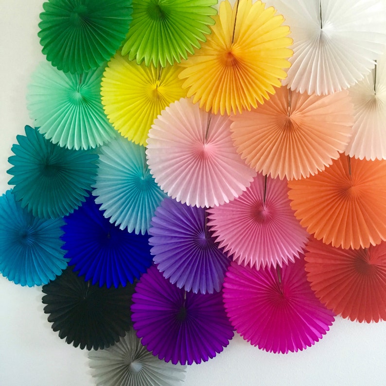 TISSUE PAPER FAN wedding decorations first birthday party Etsy