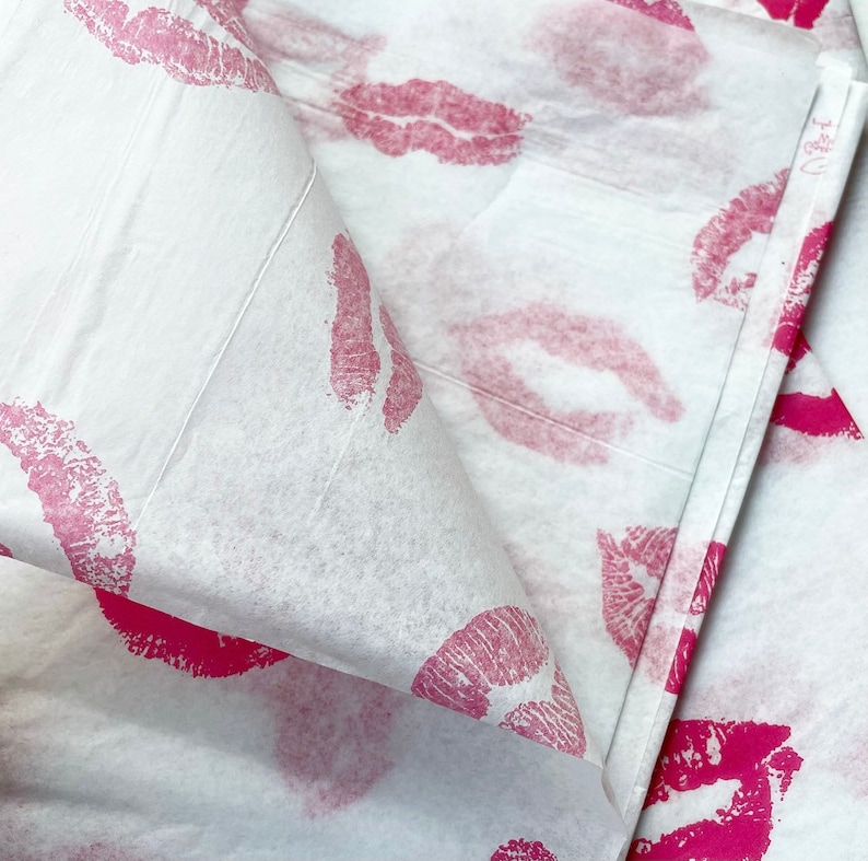 FIRST KISS Tissue Paper Sheets Gift Present Wrapping Craft Etsy