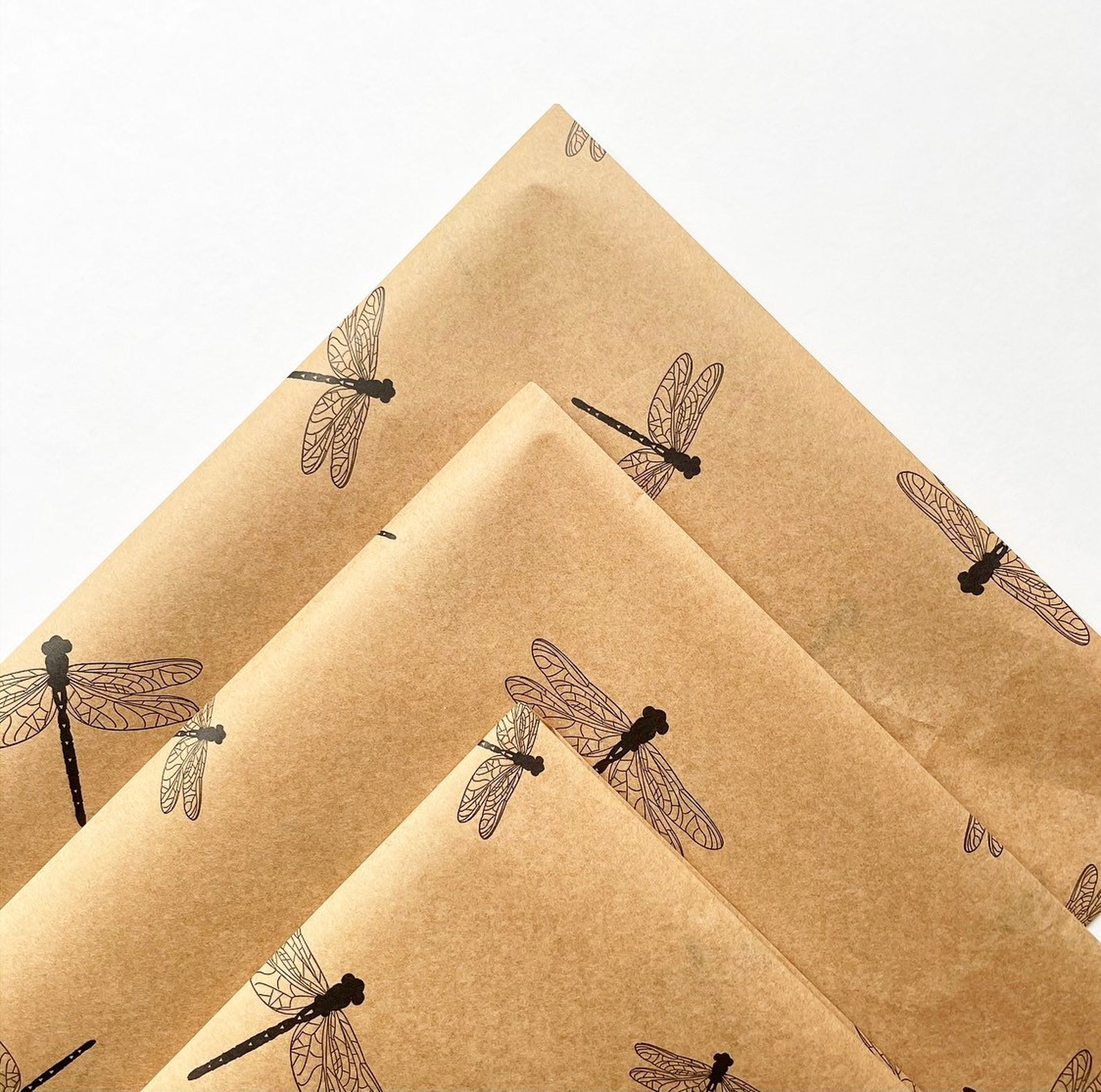 DRAGONFLY Tissue Paper Sheets / Gift Present Wrapping Craft Etsy