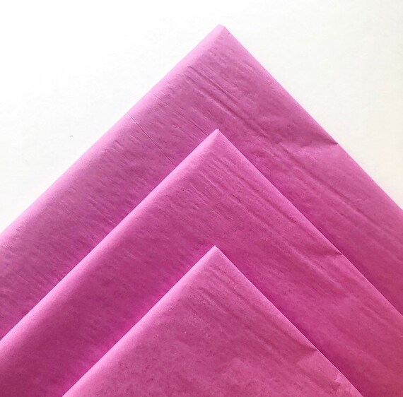 TISSUE PAPER SHEETS magenta pink purple retail and gift wrapping craft supply packaging diy art project decoupage pompom color Il_570xn