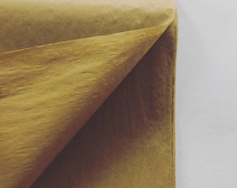 ANTIQUE GOLD OCHRE 437 In Stock Tissue Sheets brown mustard retail and gift wrapping craft supply packaging diy art decoupage solid color
