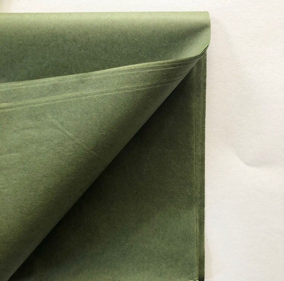 Loisirs créatifs : 12 feuilles de papier de soie vert menthe