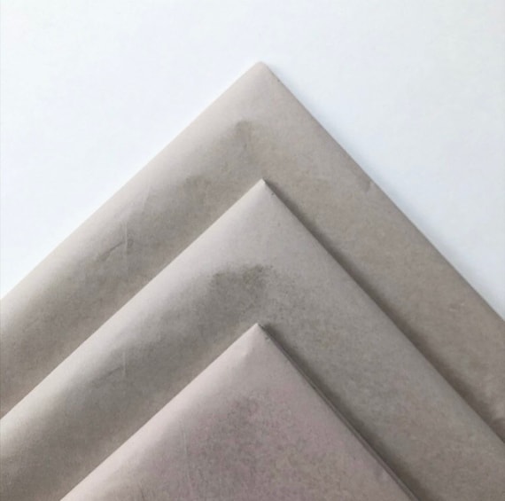 TISSUE PAPER SHEETS taupe gray tan neutral retail and gift wrapping craft supply packaging diy art project decoupage pompom colors Il_570xn