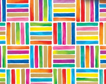 COLOR LINES 213 in stock Tissue Sheets gift wrap craft supply retail packaging green blue red yellow polka dot birthday celebration