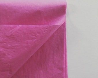 TISSUE PAPER SHEETS Fuchsia hot pink retail and gift wrapping craft supply packaging diy art project decoupage pompom colors