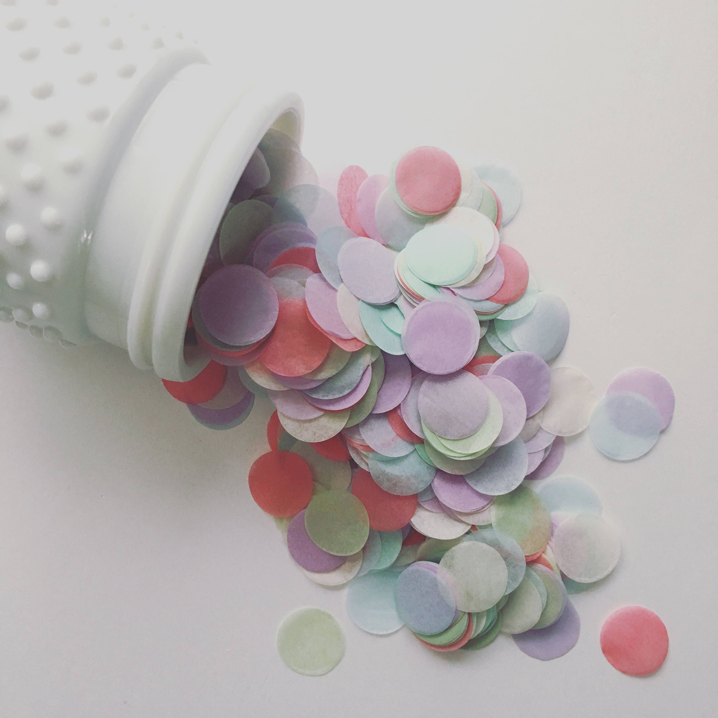 SALE tissue paper confetti / ENGLISH GARDEN / pastel