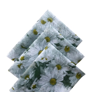 DAISY DREAM 12 sheets tissue paper gift present wrapping craft supply retail store packaging plants Flowers daisies floral botanical print