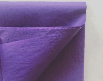 TISSUE PAPER SHEETS royal purple retail and gift wrapping craft supply packaging diy art project decoupage pompom color decorate