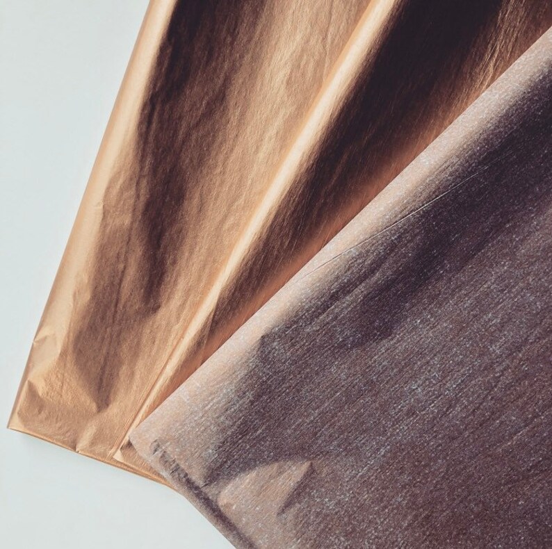 ROSE GOLD Tissue Paper Sheets / Gift Present Wrapping Craft Etsy