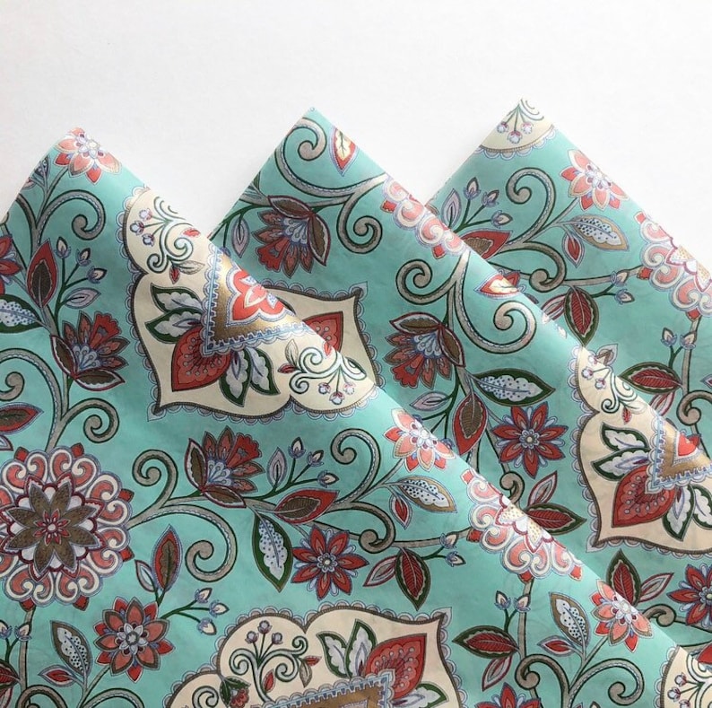 FLORAL TAPESTRY Tissue Paper Sheets / Gift Present Wrapping Etsy Denmark