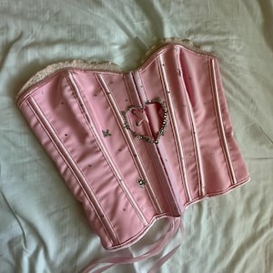 Custom Hand-made SABRINA CARPENTER Heart Cut Out Corset