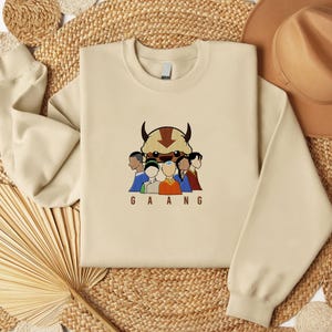 Cartoon Lover Team Embroidered Sweatshirt, Lover Characters Embroidered T-shirt, Funny GAAng Team Embroidered Hoodie
