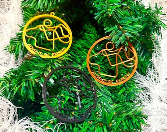 Six Flags Great Adventure Roller Coaster Track Ornaments - Six Flags Great Adventure - Track Layout - Christmas Ornaments - Decor