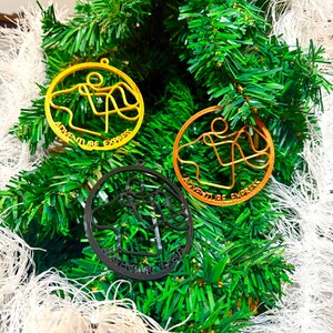 Six Flags Magic Mountain Roller Coaster Track Ornaments - Six Flags Magic Mountain - Track Layout - Christmas Ornament - Decor