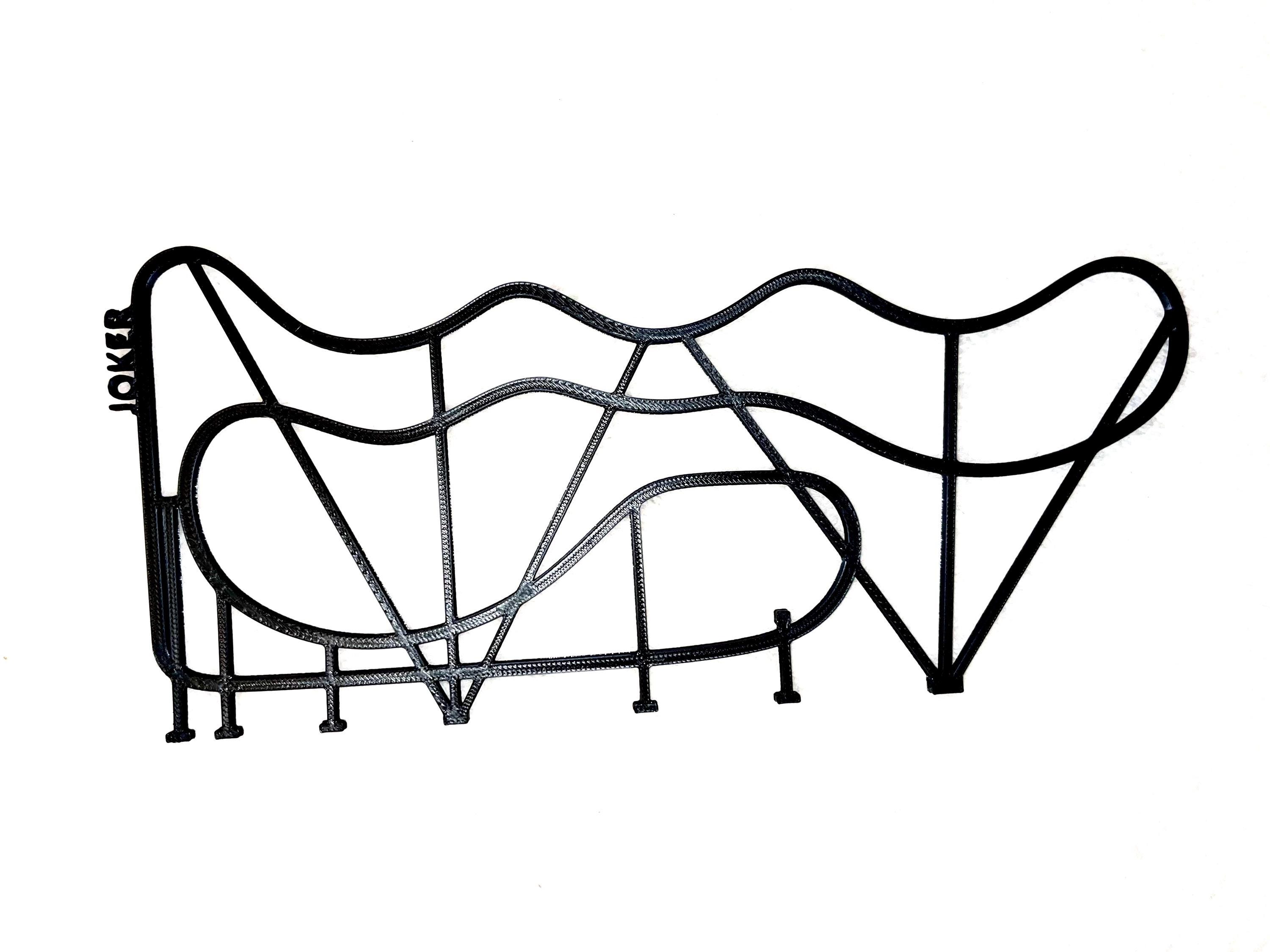 Six Flags Over Texas Roller Coaster 3D Print Wall Art Set Track