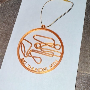 Disneyland Roller Coaster Track Ornaments - Disneyland Track Layout - California's Adventure - Christmas Ornaments - Decor