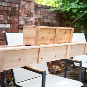 Cottage Style Cedar Window Box Planter for Flowers & Herbs | Handcrafted Ledge Planter Customizable Size/Finish for Beautiful Curb Appeal