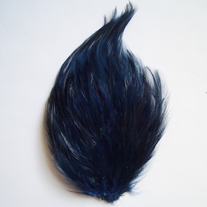 Navy Blue Hackle Feather Pad