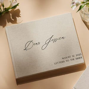 Personalized letters to the bride scrapbook, custom hen do scrapbook, bachelorette party memory book, bridal shower gift, wedding keepsake