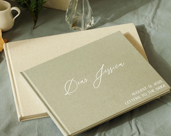 Letters to the bride scrapbook personalized, hen do scrapbook, bachelorette party book, bridal shower gift, advice for the bride to be