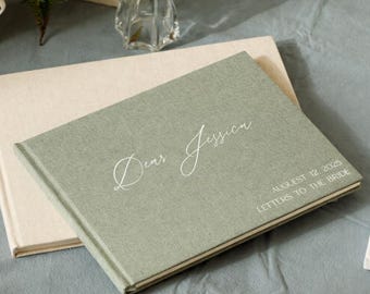 Letters to the bride scrapbook personalized, hen do scrapbook, bachelorette party book, bridal shower gift, advice for the bride to be