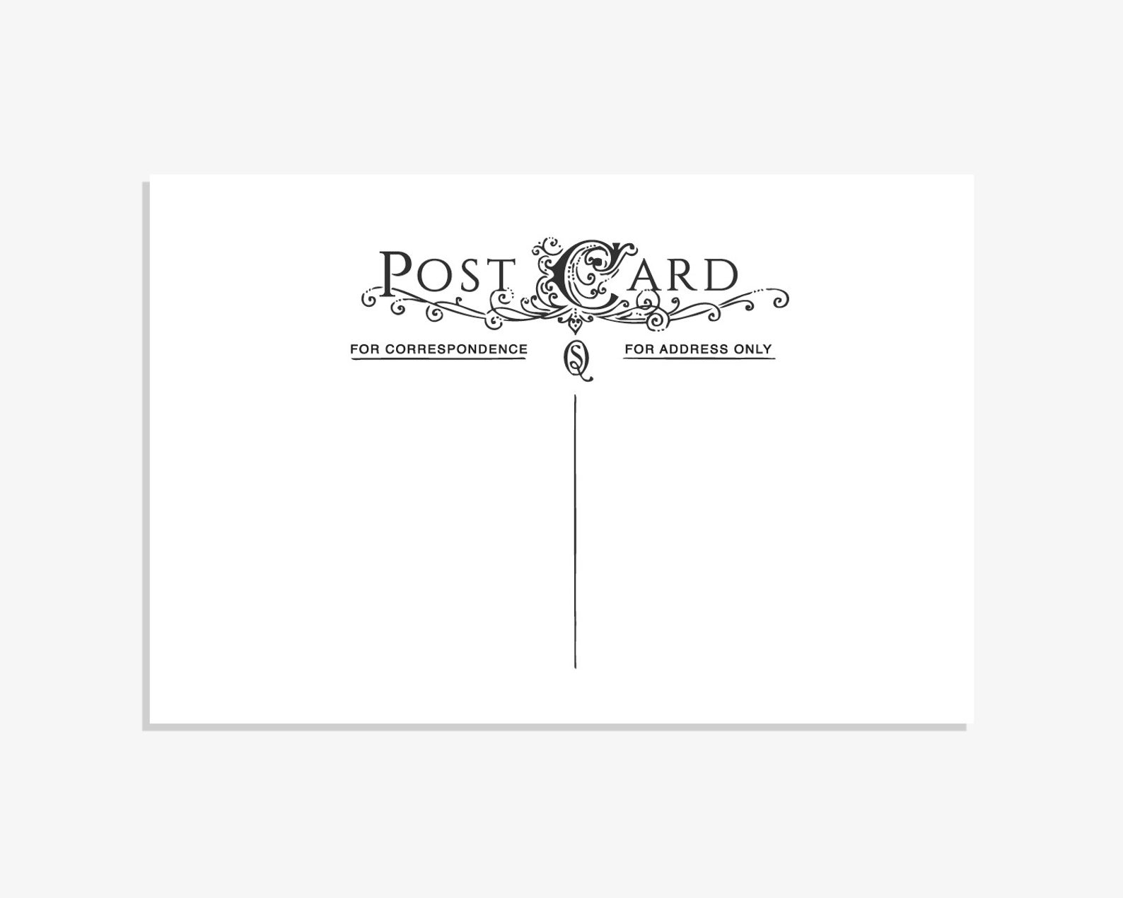 Postcard Stamp Vintage Postcards Custom Stamp Custom Rubber Etsy