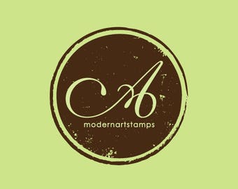 Custom Stamp - Custom Rubber Stamp - Monogram Stamp - Wedding Stamp - Personalized Stamp - Round Monogram - C104