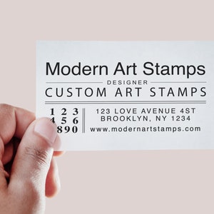 Social Networking Stamp Social Media Stamp Business Stamp Custom Rubber Stamp Custom Stamp Personalized Stamp Contact Info Stamp C211 image 8