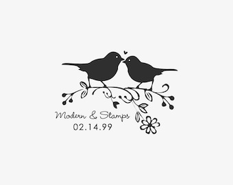 Love Birds Stamp   Birds in Love Stamp   Wedding Stamp   I have found the one whom my soul loves   Bible Verses about Love   C339