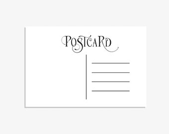 Postcard Stamp, Vintage Postcards, Custom Stamp, Custom Rubber Stamp, Cardmaking, DIY, C260