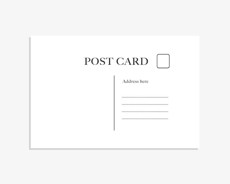 Postcard Stamp Custom Stamp Custom Rubber Stamp Cardmaking Etsy