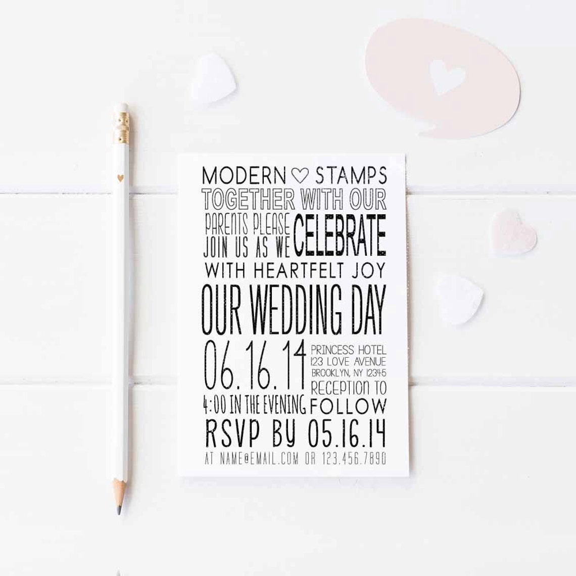 Wedding Invitation Stamp Wedding Stamp Custom Wedding Etsy