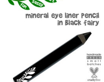 Nontoxic Organic Chubby Eyeliner Pencil in Black Fairy | Natural Cosmetics| Cruelty Free | Non Toxic Eyeliner