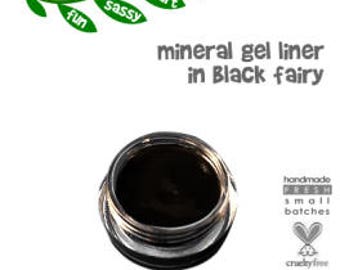 Non Toxic Organic Mineral Gel Eyeliner in BLACK FAIRY Gel Eyeliner | Cruelty Free Gluten Free Makeup