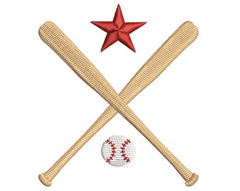 All-Star Baseball Embroidery Monogram File, 5 Sizes, Digital Embroidery Machine File, Kids Sports Embroidery Design, Boys Sports Monogram
