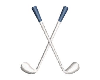 Golf Clubs Crossed Embroidery Monogram File, 5 Sizes, Digital Embroidery Machine File, Golf Embroidery, Kids Sports Embroidery Monogram