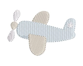 Baby Embroidery Designs: Airplane, 6 Sizes, Kids Embroidery, Machine Embroidery Designs, Digital Embroidery File, Embroidery Design File