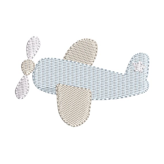 Baby Embroidery Designs: Airplane, 6 Sizes, Kids Embroidery, Machine Embroidery Designs, Digital Embroidery File, Embroidery Design File
