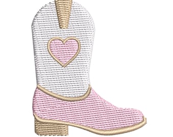 Motif de broderie botte western | Fichiers de broderie machine pour bottes de cow-girl | Conception de rodéo pour enfants |  Botte pour fille | Botte de cow-boy | Téléchargement numérique